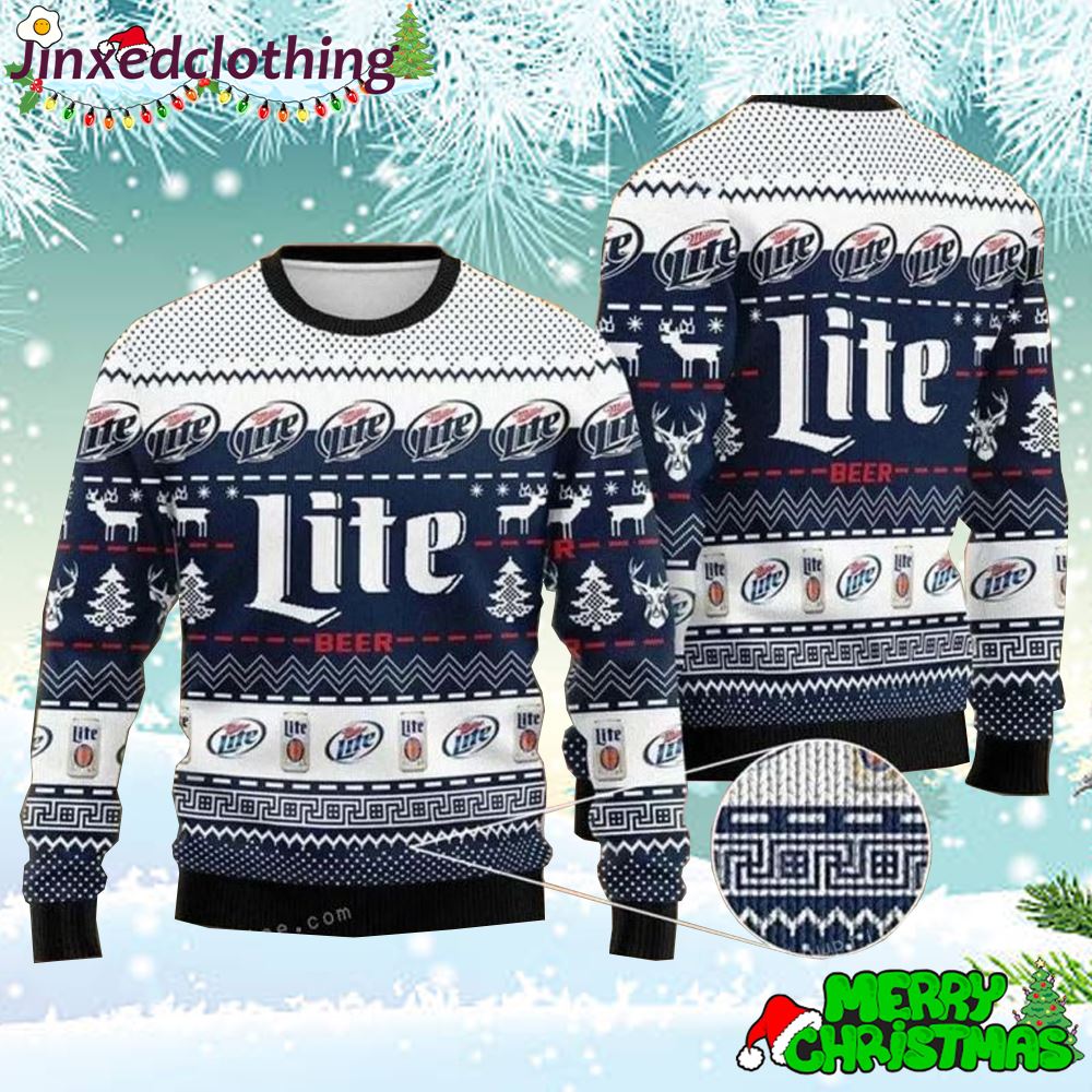 Miller Lite Ugly Sweater For Unisex 